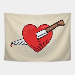 Wounded heart Tapestry