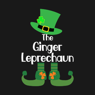 The Ginger Leprechaun Family St Patrick's Day Party Pajama T-Shirt