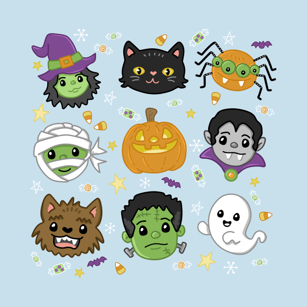 Spooky Cute Doodles by beckadoodles