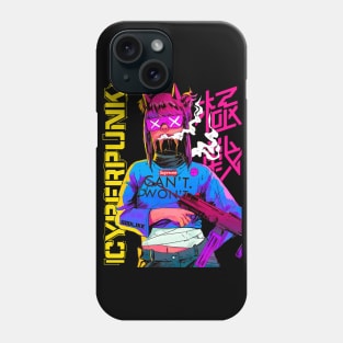 Vaporwave Cyberpunk Urban Style Girl Phone Case