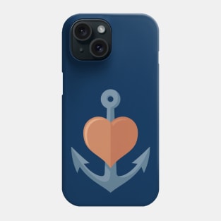 Anchor with Heart Phone Case