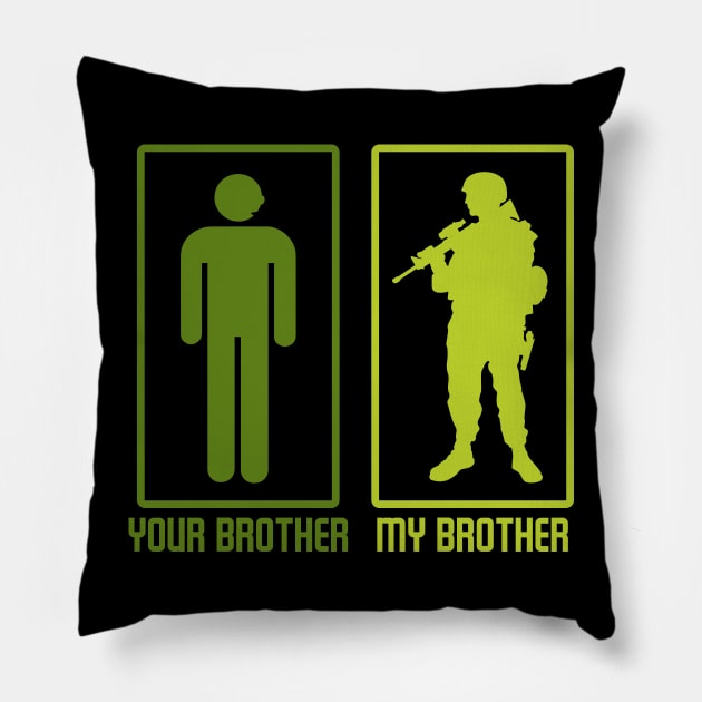 ARMY: Your Brother My Brother Pillow by MYFROG