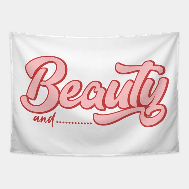 Beauty and The Beard Tapestry by MZeeDesigns