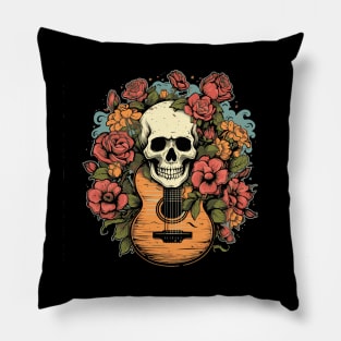 Skull Flowers and a Guitar Pillow