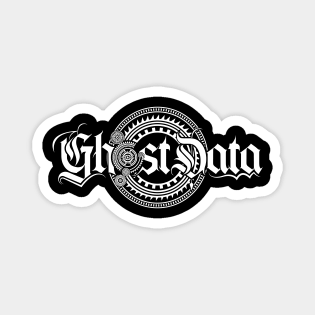 GHOST DATA Logo (White) Magnet by GHOST DATA