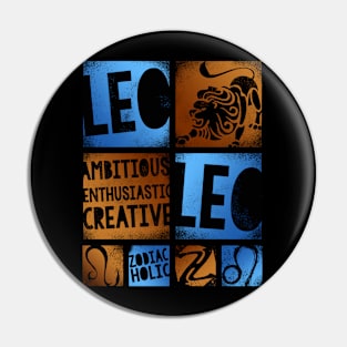 Zodiac LEO Graffiti Box Series Pin