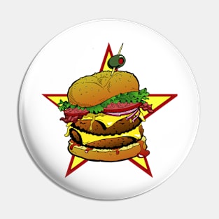 Cheeseburger Cheeseburger Cheeseburger Pin