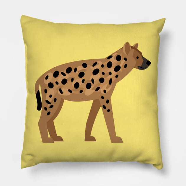 Hyena Pillow by JunkyDotCom