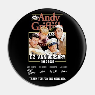 The Andy actor Griffith 62th Anniversary 1960 2022 Thank You For The Memories Signature Pin