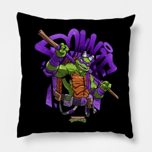 Teenage Mutant Ninja Turtle Donnie - Graffiti Cartoon Pillow