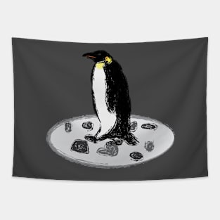 Artwork of an Emperor Penguin II Tapestry