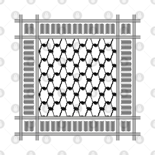 Kufiya Hatta Pattern,Free Palestine,Kufiya Hatta Pattern,Palestinian Traditional Kufiya, Palestine Arabic Hatta Keffiyeh by egygraphics