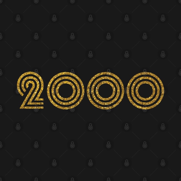 2000 Birth Year Glitter Effect by Elsie Bee Designs