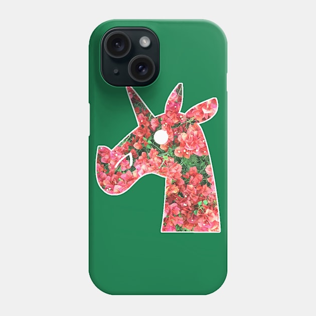 Bougainvillea Unicorn Phone Case by Thatssounicorny