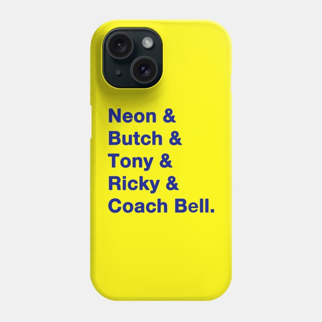 Blue Chips Names Phone Case by IdenticalExposure