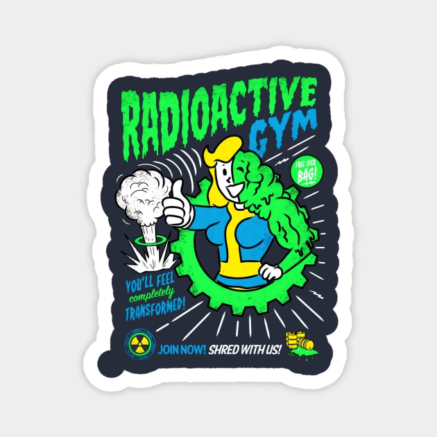 Radioactive Gym Magnet by wenderinf