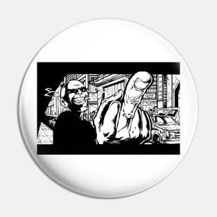 zeus apparel Spider Jerusalem Comics Character Pin