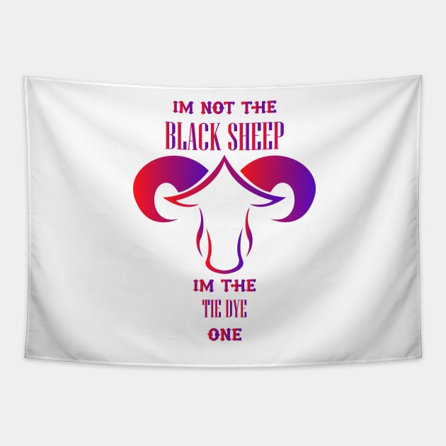 i'm not the black sheep im the tie dye one Tapestry by YOUNESS98
