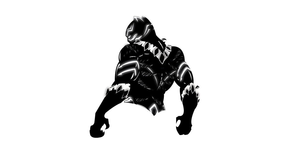 Download Black Panther vector - Black Panther - T-Shirt | TeePublic