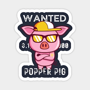 My Popper Pig - Gift - Vintage Summer Magnet