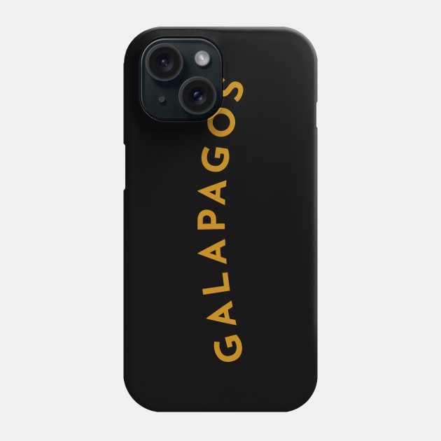 Galapagos Typography Phone Case by calebfaires