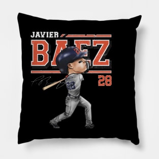 Javier Baez Detroit Cartoon Pillow