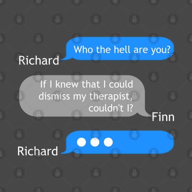 Richard Gilmore - Finn text exchange by Stars Hollow Mercantile