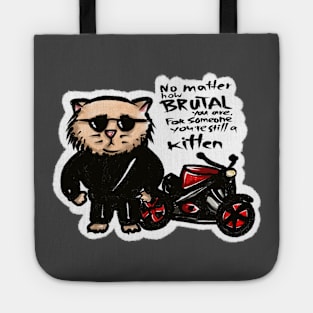 biker. cat. Tote