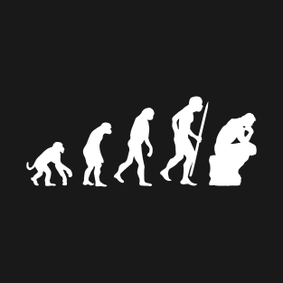 Evolution of the thinker philosophy, philosopher T-Shirt