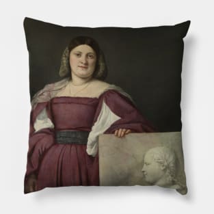 Portrait of a Lady by Titian Pillow