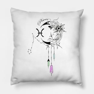 Pisces Moon Stone Pillow