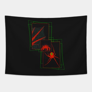 Black Widow V27 (Multicolor) Tapestry