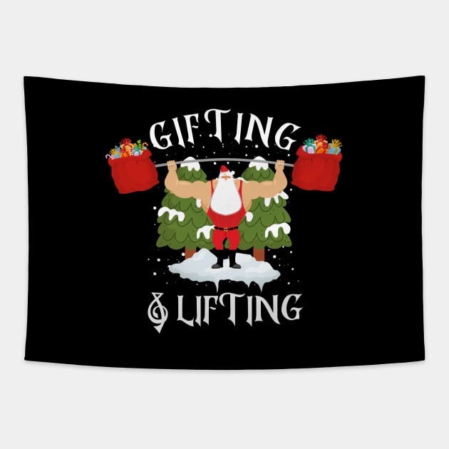 No Lift No Gift Tapestry by AniTeeCreation