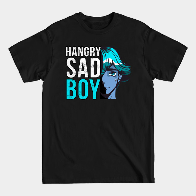 Discover Hangry Sad Boy Manga Anime Hungry Soft Grunge - Sad Boy - T-Shirt
