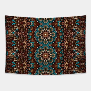 Colorful Oriental Rug Mandala Boho Pattern Tapestry