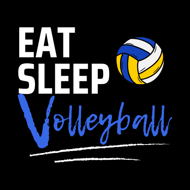 Eat Sleep Volleyball by Qibar Design