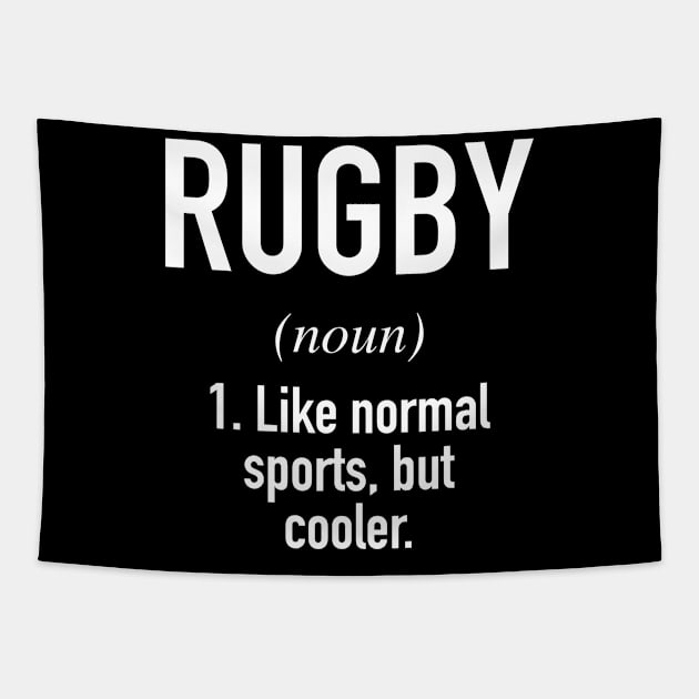 Rugby Game Defined Tapestry by Buster Piper