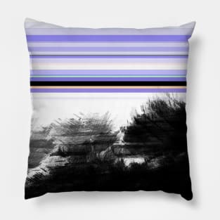 Abstract landscape digital painting Pillow