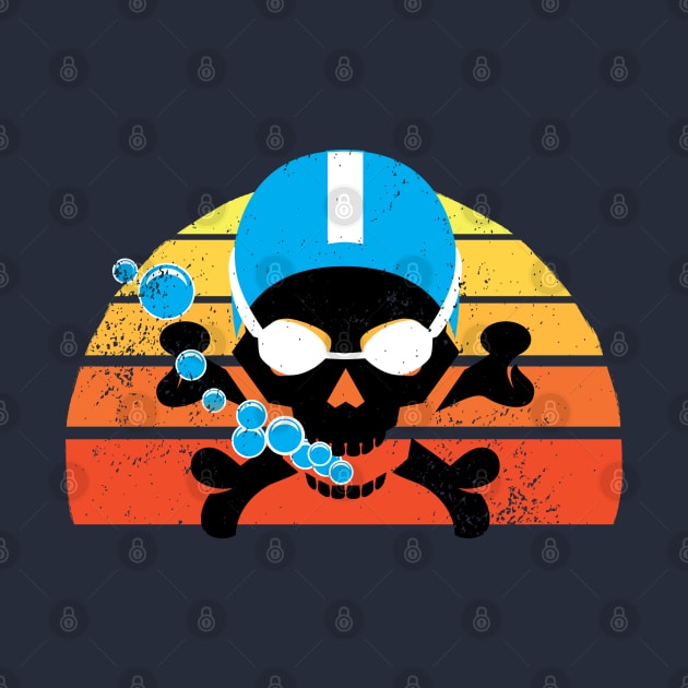 Retro Swim Skull 2 by atomguy