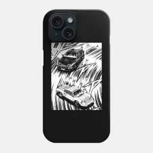 JDM Japanese Drift Racer Drifting Car Anime Manga Eurobeat Intensifies Aesthetic #4 Phone Case