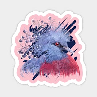 Crowned pigeon Magnet