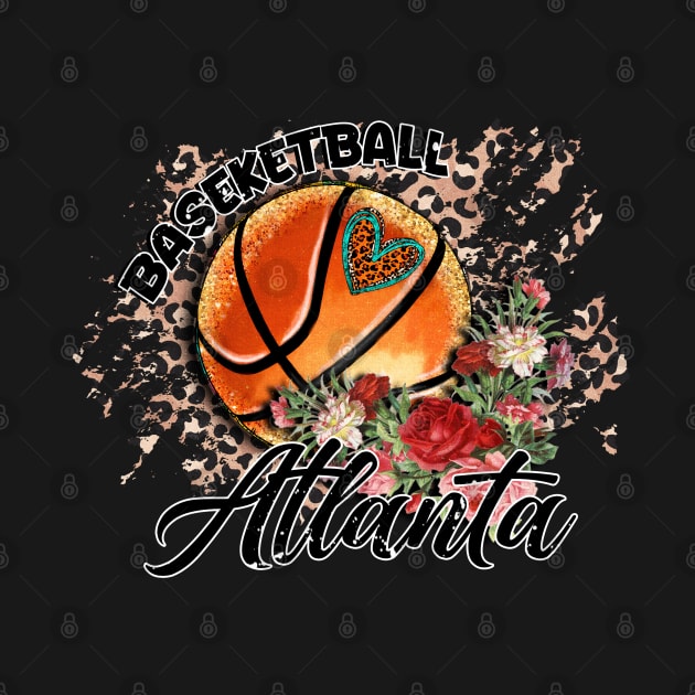 Aesthetic Pattern Atlanta Basketball Gifts Vintage Styles by Irwin Bradtke