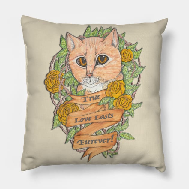 Orange Tabby Cat Pillow by JenStedman73