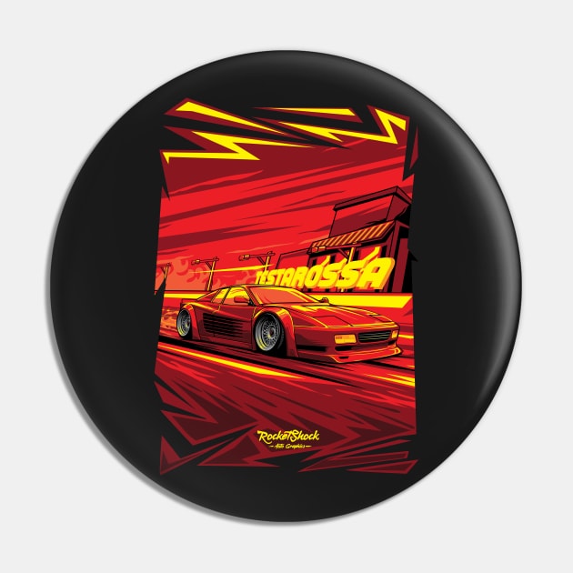 Testarossa Red theme Pin by ASAKDESIGNS