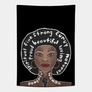 BLACK Women Empowerment Empowered Women Quotes Tapestry