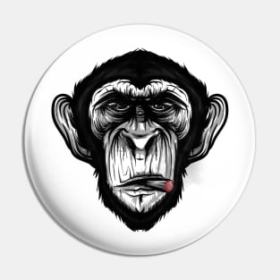 Cigar Chimp Pin