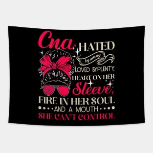 CNA Heart On Sleeve Fire In Soul Funny Quote Tapestry