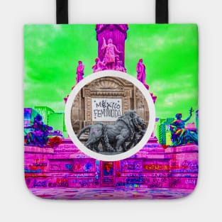 feminist mexico, woman collage anthem Tote