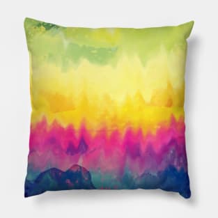 Tie Dye Rainbow Pillow