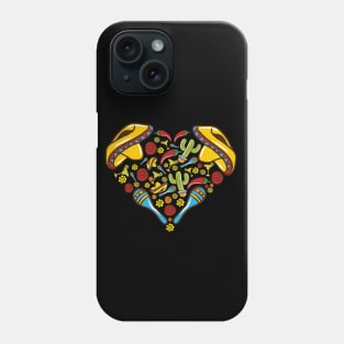 Cinco de Mayo Heart Love Mexico Latino Mexican Mexicano Phone Case